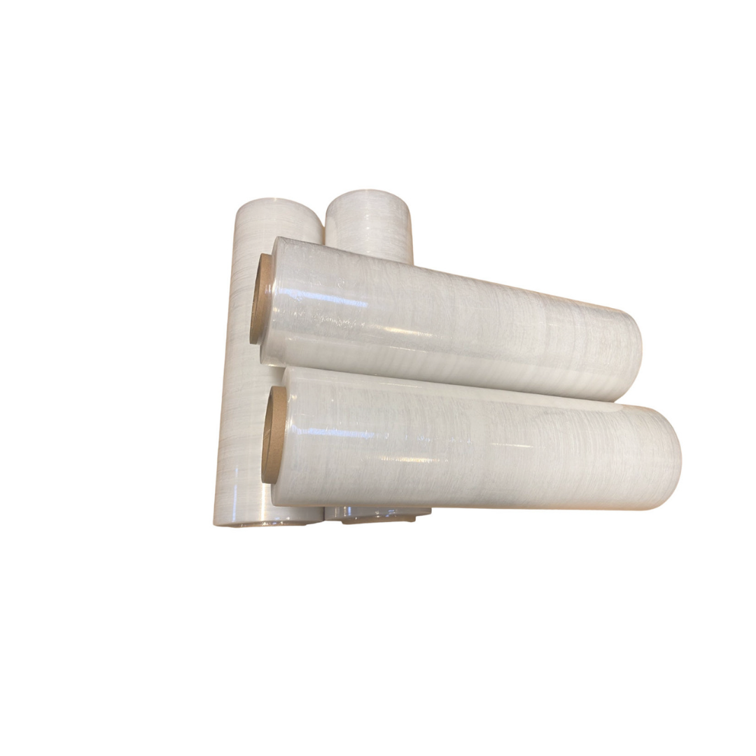18-inch clear stretch film, boasting 1500 feet per roll